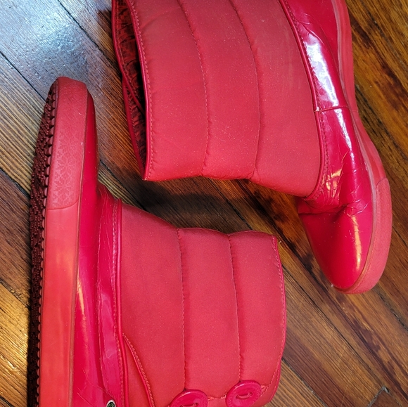 LACOSTE Rain Boots Red Women's Size 8 - Picture 7 of 15